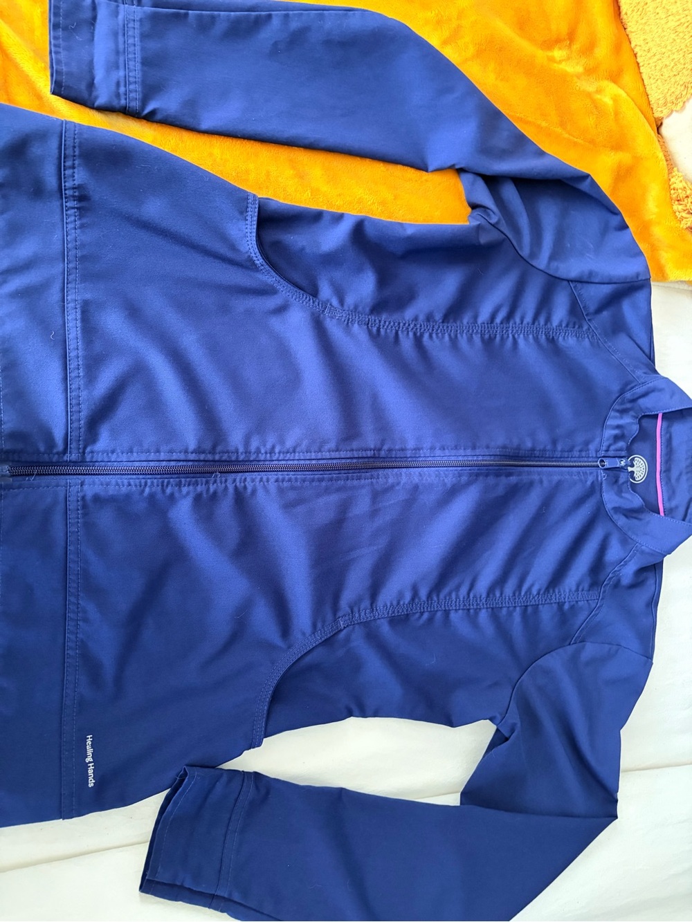 healing hands Royal Blue Full-Zip Utility Jacket